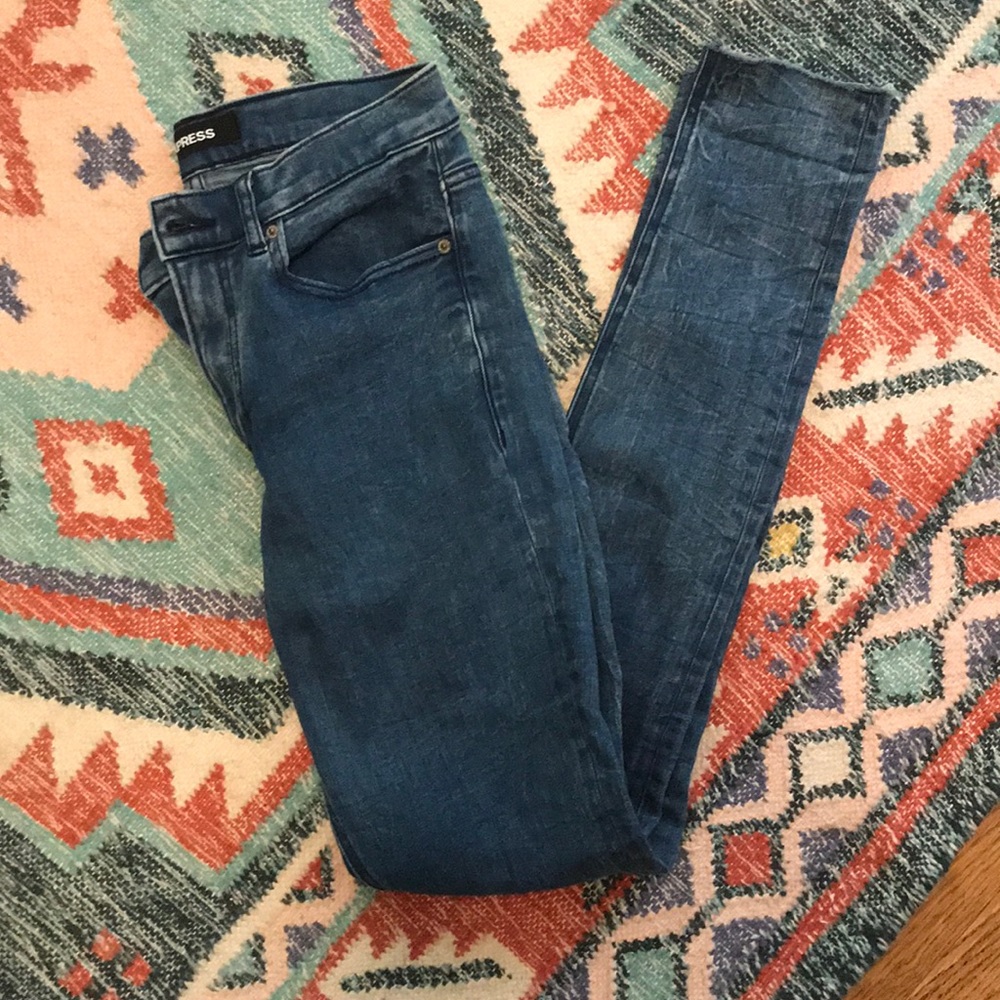Express Jeans - 6 Long - Stretch Legging High Rise